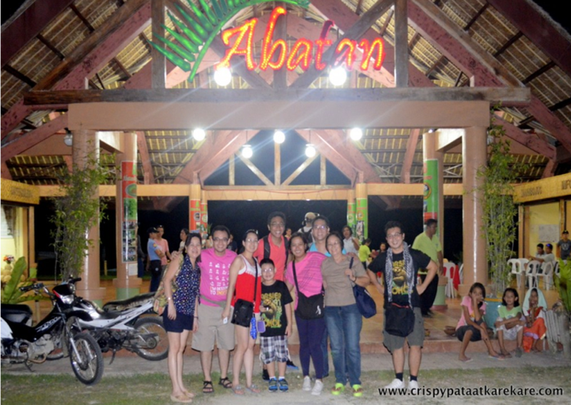 The Abatan Main Village at night.